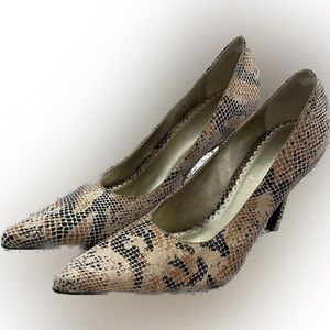 Luichiny Snakeskin 3 inch Heels Sz 7